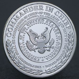 American US President Abraham Lincoln Civil War 1861 Commemorative Coin <strong>Commander</strong> in Chief Challenge Coins - Product Image 2