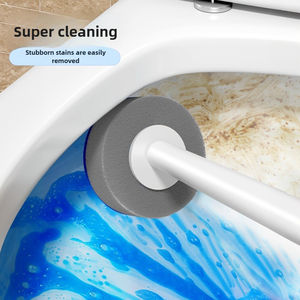 כלי ניקוי חם מכירה מברשת שירותים מברשת חד פעמי ספוג חד פעמי עם 6 חתיכות לכל חבילה. - Product Image 3