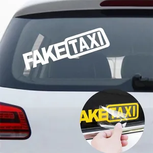 FAKE TAXI voiture Auto autocollant FakeTaxi décalcomanie emblème auto-adhésif vinyle universel pour VW Ford Toyota Nissan Ford Focus Honda