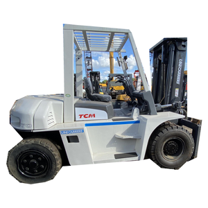 <b>Used</b> High Quality Japan Made 7 Ton TCM70 Forklift Diesel 4WD Rough Terrain Solid Tire Lifting Machine Mechanical Engineering - Product Image 1