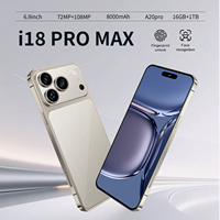 Nouveau Téléphone 2026 18 Pro Max Vente en Gros Smartphone Original Débloqué 5G LTE Octa Core HD 7.3" 16+1TB 8000mAh Android 15