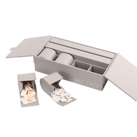 Lot de 4 jeux de Rummikub israéliens élégants avec boîte de rangement en cuir PU durable, étanche et portable pour les loisirs à domicile