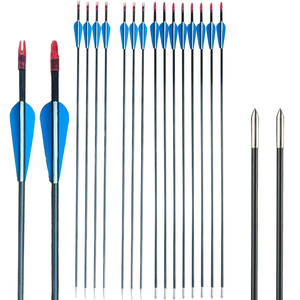 Neu Eingetroffene Großhandels-Carbonpfeile, Carbonfaserpfeile, 4.2mm Jagdpfeile, Spine 350-1500 Zielpfeile zum Schießen - Product Image 1