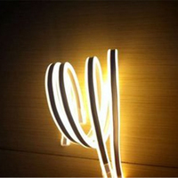Tira de Luces LED de Neón Acrílicas de Doble Cara para Exteriores, Impermeables IP65, Luces de Navidad, RGB Flexible, Alto CRI 90, Regulable