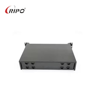 Panel Patch Optik 3U 144-Core LC APC Duplex, Kotak Sambungan Serat Optik Tipe Drawn 1-Piece, Rak-Terpasang Ripo