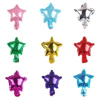 Livraison Rapide Nouveau Ballon en Aluminium en Forme d'Étoile à Cinq Branches de 5 Pouces Fu Xin, Design Cartoon, pour Décoration de Fête d'Anniversaire, Jouet
