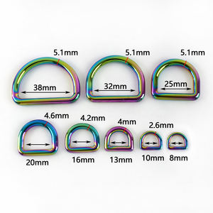 Deepeel G7-3 10-38mm Handtasche Hardware Zubehör Tasche Riemen Metalls chnalle <span class=keywords><strong>D</strong></span> Ring - Product Image 2