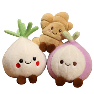 Design Kawaii <span class=keywords><strong>aglio</strong></span> cipolla zenzero bambola peluche giocattoli di peluche personalizzati dal disegno di frutta e verdura peluche - Product Image 1