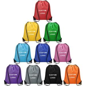 Sacs de sport promotionnels colorés personnalisés en polyester recyclé imperméable avec cordon de serrage, design magique, fournisseur vietnamien - Product Image 1