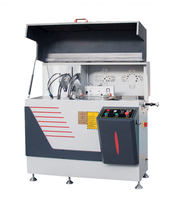 Sierra de corte CNC para esquinas de ventanas con control neumático para procesamiento de conectores de PVC/aluminio de alta precisión