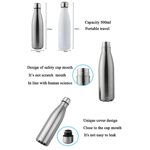 Borraccia sportiva isolante in acciaio inox bianco personalizzata all'ingrosso, disponibile in Spagna, per stampa a trasferimento termico e sublimazione - Product Image 4