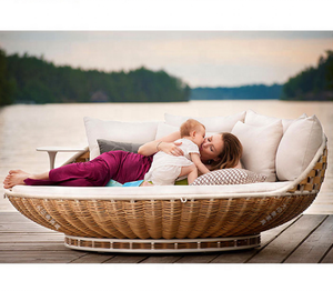 Mobilier d'extérieur en rotin rond en osier chaud Jardin <span class=keywords><strong>suspendu</strong></span> nid aile <span class=keywords><strong>lit</strong></span> <span class=keywords><strong>de</strong></span> <span class=keywords><strong>soleil</strong></span> nouveau design extérieur <span class=keywords><strong>lit</strong></span> <span class=keywords><strong>de</strong></span> repos double - Product Image 5
