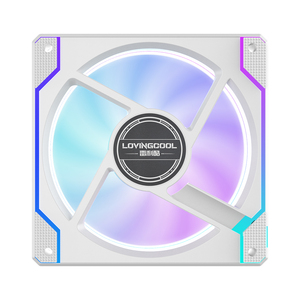 Lovingcool 12V ARGB RGB PC Cooler Conector de 4 pines <span class=keywords><strong>CPU</strong></span> <span class=keywords><strong>Gaming</strong></span> Control de velocidad Ventilador de refrigeración de 3 pines Radiador para caja de PC - Product Image 4