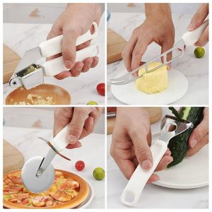 Stainless Steel Accessory <b>Garlic</b> Press Cheese Knife Ice Cream Scoop Bottle Opener Kitchen Gadget Set - Product Image 2