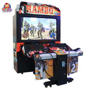 Entretenimiento interior de alta calidad Precio al por mayor 42 pulgadas Stallone I Simulación <span class=keywords><strong>2</strong></span> pistolas Shooting Arcade Game Machine - Product Image 2