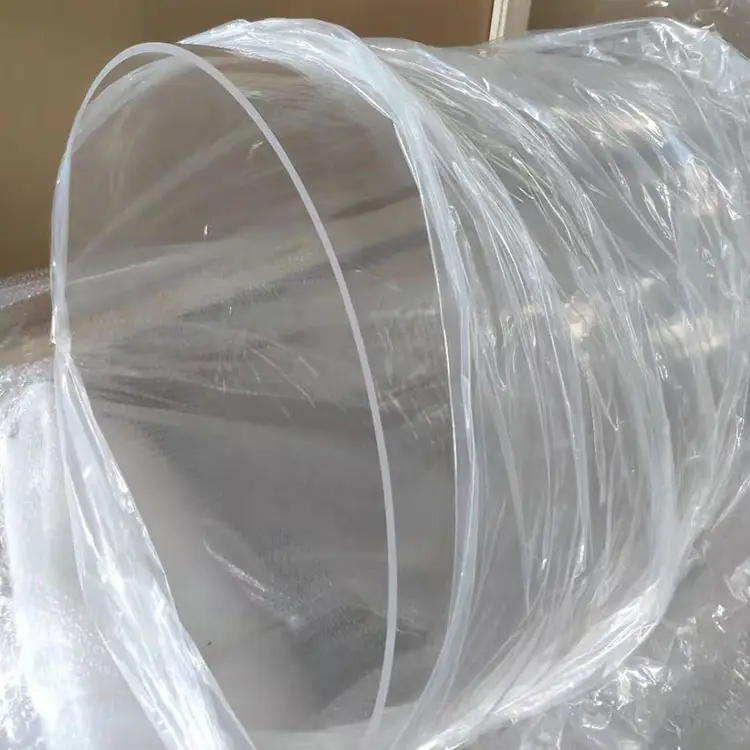 400mm बड़े व्यास क्वार्ट्ज ट्यूब ग्लास ट्यूब pyrex ग्लास ट्यूब