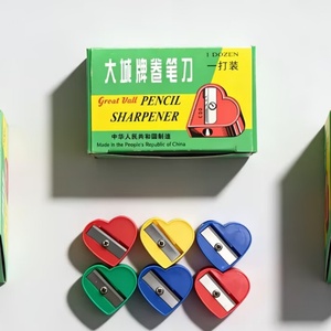 Sacapuntas Manual con Forma de Corazón, Bonito y Económico, de Buena Calidad y Precio Competitivo, para Estudiantes, Material Escolar Kawaii para Niños - Product Image 6