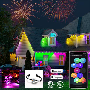 Ismart UCS2904 RGB Pixel LED Point Light IP68 Luces de Navidad clasificadas para decoraciones navideñas al aire libre Uso permanente - Product Image 1