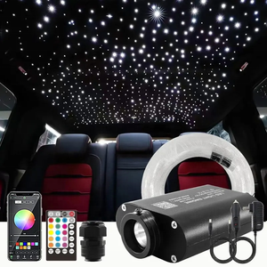 RGB đầy màu sắc LED sợi quang ánh sáng động cơ Twinkle Sao trần ánh sáng Kit ánh sáng sao headliner Kit - Product Image 1