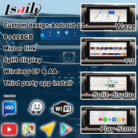 صندوق واجهة أندرويد 13 بسعة 8+128 جيجابايت مع كاربلاي وأندرويد أوتو لسيارات لكزس LX570 وLX450d مع نظام ملاحة 2014- واجهة فيديو Lsailt
