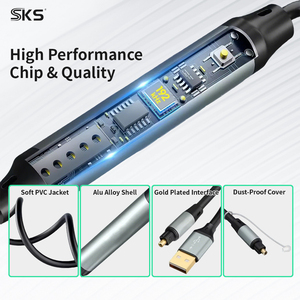 <span class=keywords><strong>Cable</strong></span> <span class=keywords><strong>de</strong></span> Audio Óptico TOSLINK 3 en 1 USB a AUX <span class=keywords><strong>de</strong></span> 3.5mm con Amplificador para TV, <span class=keywords><strong>Barra</strong></span> <span class=keywords><strong>de</strong></span> <span class=keywords><strong>Sonido</strong></span> y Juegos - Product Image 4