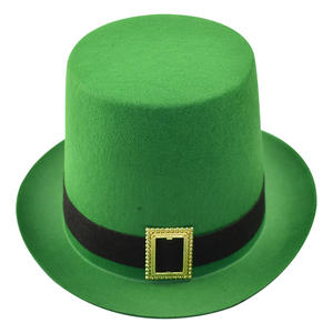 Manwu Factoryの聖パトリックの日アイルランドの帽子の高いパーティー装飾的な祭りの帽子キャラクタースタイリング屋外シーンポリエステル男女兼用 - Product Image 1