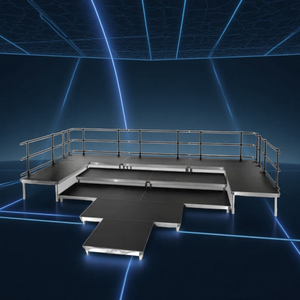 Small Folding Movable Portable <b>Stage</b> Mobile <b>Stage</b> for Church Outdoor Concert Aluminum Mobile Event Staging <b>Platform</b> - Product Image 6