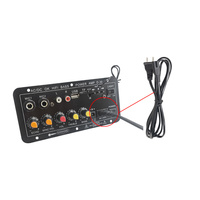 D30 Dijital Güç Mikseri Amplifikatör Kartı 30W Bluetooth USB TF Hoparlör Ev için