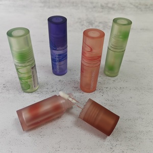 Nouveaux Tubes de Brillant à Lèvres AS Colorés avec Bouchon à Vis Rond, Bouteille Carrée, Emballage Cosmétique Transparent Personnalisé, Couleur Argentée Mini - Product Image 4