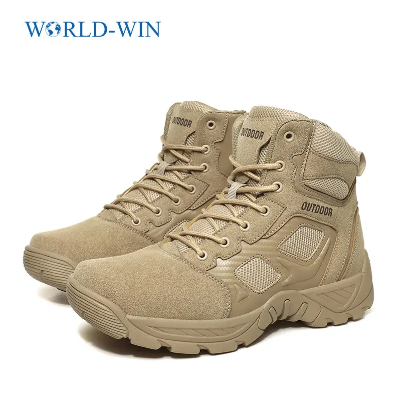 World-win New design factory man winter shoes casual British fashion men boots Male Shoes Safety Combat Mens Chukka Ankle Boots