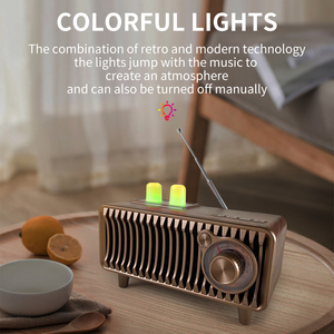 Mini Altavoz Portátil Retro T7 con Radio y BT, Estéreo Inalámbrico para Exteriores, Reproductor MP3 para <span class=keywords><strong>iPhone</strong></span> y Android con Soporte para Tarjeta TF y USB - Product Image 6