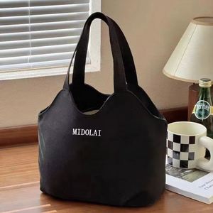 Custom-sized Solid-color Eco-friendly Canvas Handbagscasual Single-shoulder Handbags and Student <b>Bags</b> - Product Image 2