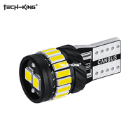 Ampoules LED T10 Super Lumineuses 4014 3030 20SMD 1600LM Canbus 12V-48V 6000K Étanche IP67 Faisceau 360° Nouvelles Feux de Stationnement Auto et Plafonniers