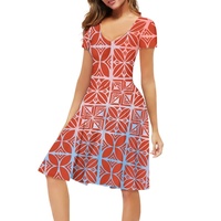 Mode brésilienne Logo imprimé décontracté dames quotidien à manches courtes robe Vintage brésil surdimensionné femmes robes vêtements en gros
