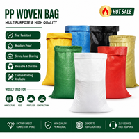 Sacs en PP tissé durables de qualité alimentaire thermoscellables pour riz et aliments pour animaux, sacs colorés avec logo personnalisé, impression flexo, emballage