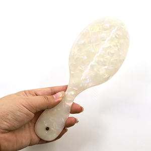 MD Factory, venta al por mayor, logotipo personalizado, cerdas suaves, masaje, desenredar, ventilación, cojín de aire natural, acetato + cepillo de pelo de nailon - Product Image 5