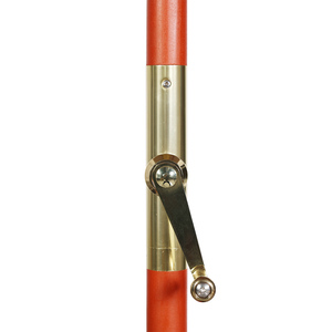 현대식 접이식 자외선 차단 레스토랑 나무 프레임 정원 우산 야외 핸드 크랭크 호텔 원형 파라솔 나무 차양 우산 - Product Image 6