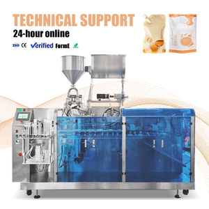 Machine d'emballage de sachets Doypack, remplissage et scellage automatiques de sachets préformés pour les noix, les bonbons, le sel, la poudre, fabrication en Chine - Product Image 1