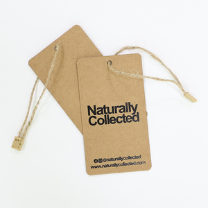 Tùy chỉnh sang trọng giấy kraft treo thẻ may các tông màu trắng treo thẻ cho dép quần áo thẻ - Product Image 2