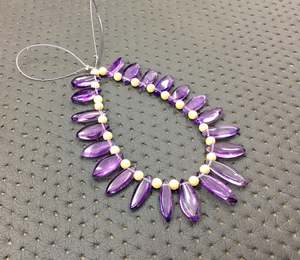 21 Pièces Top Qualité 1 Brin Février Pierre De Naissance Naturel Améthyste Lisse Marquise Forme Briolette Perles En Gros - Product Image 5