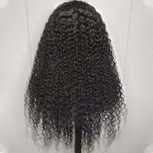 Perruque de cheveux bouclés bruts non traités, perruque frontale en dentelle suisse 13*4 à ondulations lâches, perruques de cheveux humains brésiliens directement de l'usine - Product Image 2