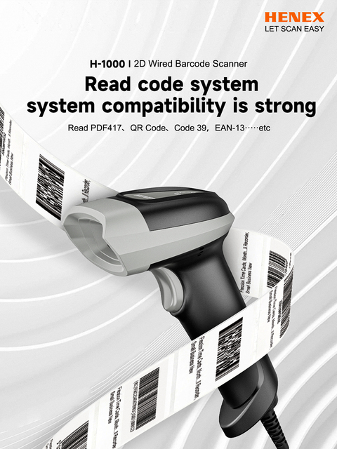 High Speed Fast Cheapest Screwless Design Wired 2.4G 1D Code 2D Barcode Scanning Reader QR PDF417 Bar Code Scanner A-9530SR