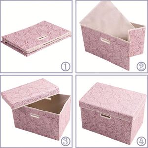 Large <b>Decorative</b> Cardboard <b>Storage</b> <b>Boxes</b> with Lids <b>for</b> Home Decor and Organization - Product Image 6