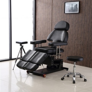 Directo de fábrica, mesas y camas de masaje eléctricas negras para salones de belleza, peluquerías, clínicas quiroprácticas, tatuajes, estudios, spas - Product Image 6