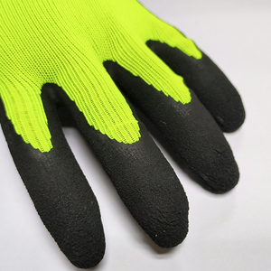 Gants de travail de sécurité OEM Luva en latex, coque en nylon, orange, paume en mousse respirante, revêtement en latex pour une meilleure adhérence, Guantes De Latex Ce <span class=keywords><strong>3121</strong></span> - Product Image 3