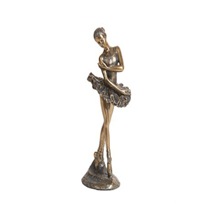 Statuetta <span class=keywords><strong>in</strong></span> Poliresina di Ballerina Danzante <span class=keywords><strong>in</strong></span> <span class=keywords><strong>Bronzo</strong></span> - Product Image 4