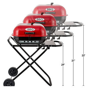 <span class=keywords><strong>Barbecue</strong></span> à charbon de bois moderne réglable en acier T Kitchen/Garden, fabricant <span class=keywords><strong>XXL</strong></span> 23 pouces, <span class=keywords><strong>barbecue</strong></span> d'extérieur pour la maison - Product Image 3