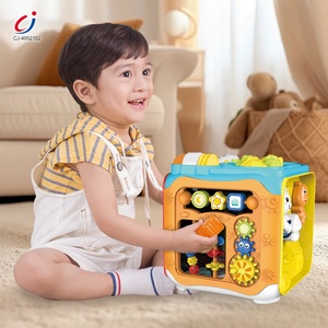 Chengji 6 in 1 Baby-Aktivität würfel Multifunktion ale frühe Bildungs geschichte, die beschäftigte Box-Aktivität würfel für Babys erzählt