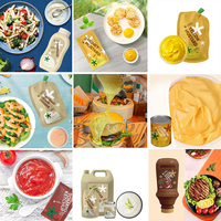 Mayonnaise crémeuse riche pour sandwichs, 200g, options d'emballage en sachet, bouteille, fût, boîte, en vrac, pour restauration rapide