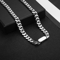 Bijoux de mode Bracelets Collier chaîne cubaine Acier inoxydable Hip-Hop Marque Pendentif Collier de couple